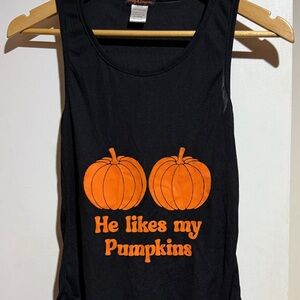 Black and Orange Crop Top